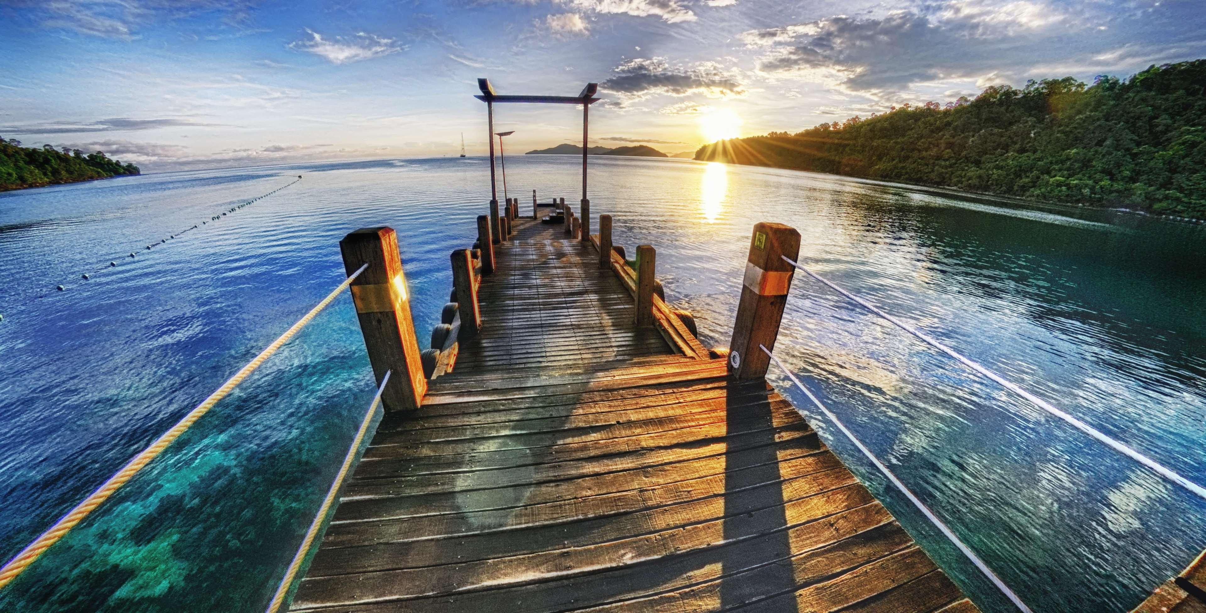 Bunga Raya Island Resort & Spa Пулау-Гайя Экстерьер фото